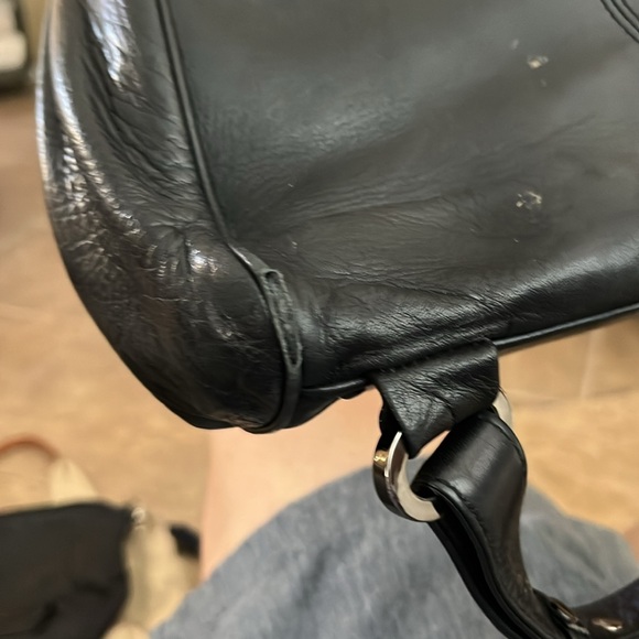 Perlina  Black Leather Backpack - Picture 8 of 9